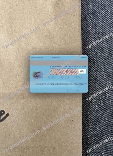 USA Huntington Bancshares Bank mastercard photolook back
